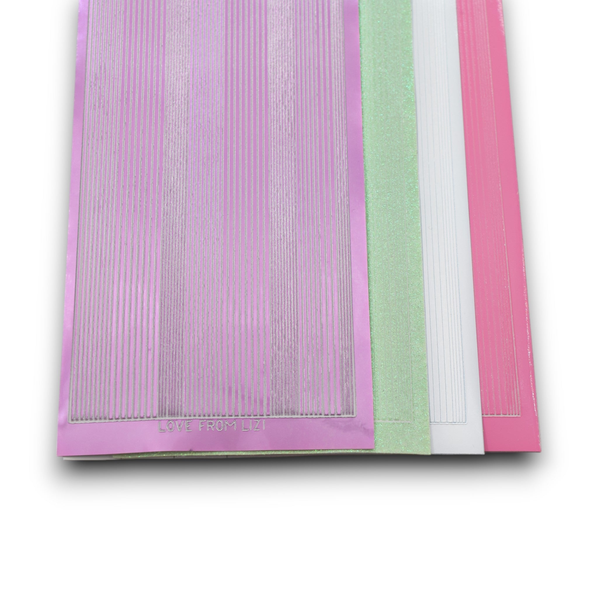 Lets Celebrate - Pin Stripe Peel-Off 4 Pack